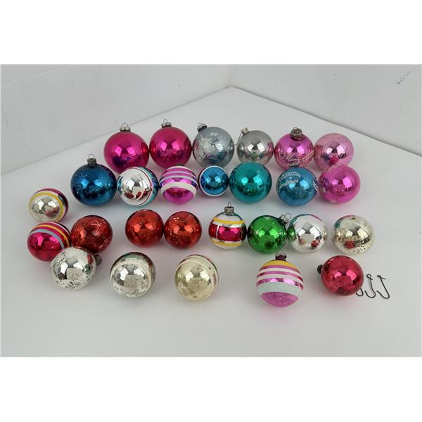 Collection of Antique Christmas Ornaments Bulbs