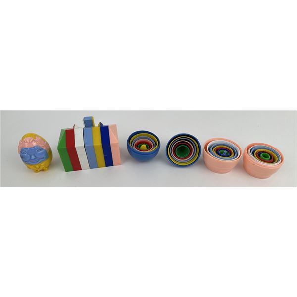Collection of Plastic Puzzle Toys