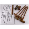 Image 4 : Antique Wood Croquet Set