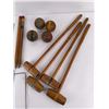 Image 6 : Antique Wood Croquet Set