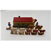 Image 2 : Vintage Mini Wooden Noah's Ark Toy Play Set