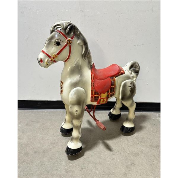 Vintage MOBO Pressed Steel Ride On Toy Horse