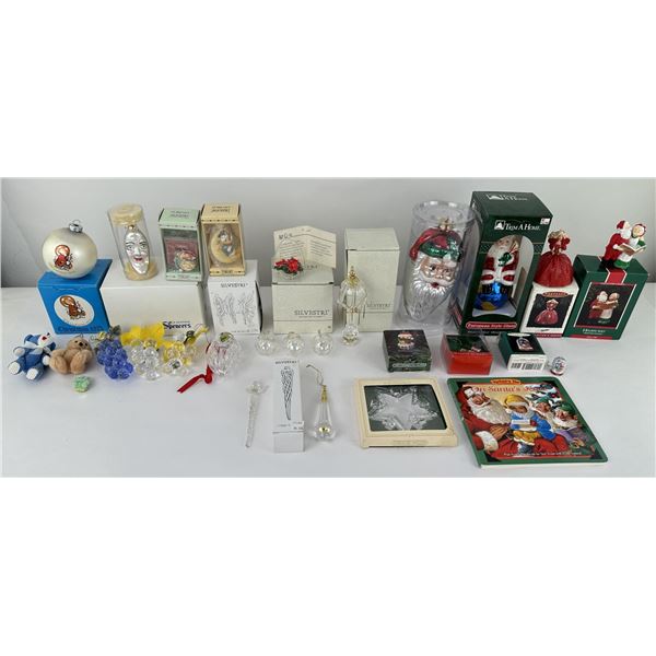 Group Of Various Christmas Ornaments