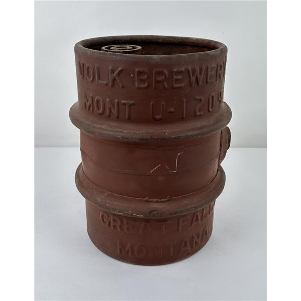 Antique Volk Brewery Keg Great Falls Montana