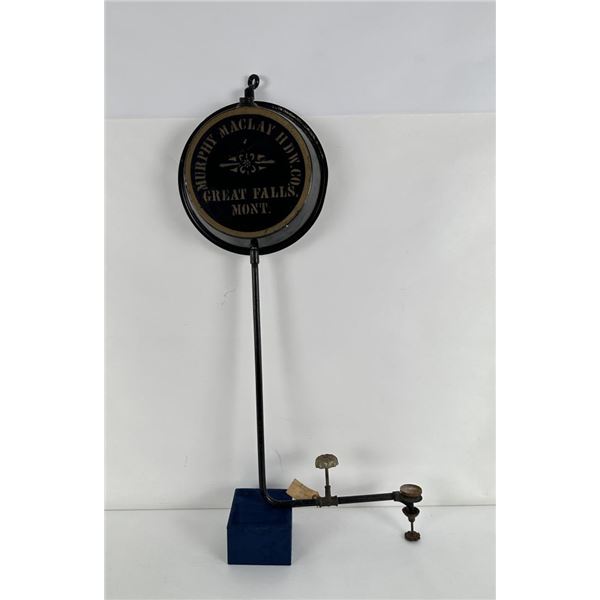 Antique Kerosene Lamp w/ Great Falls Advertising