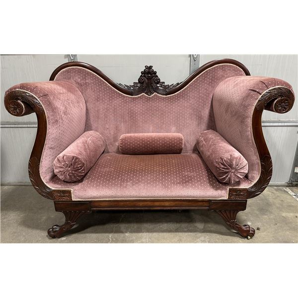 Fancy Antique Carved Sofa from Butte Brothel