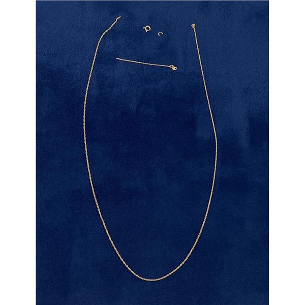 14k Gold Necklace Broken