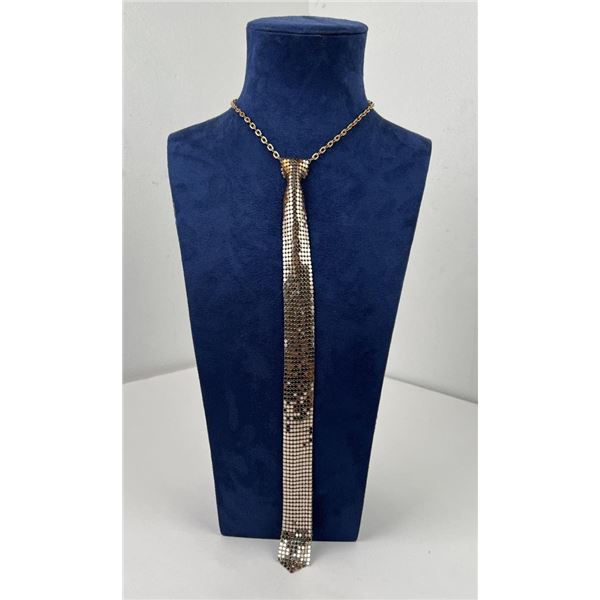 Whiting Davis Mesh Tie Necklace