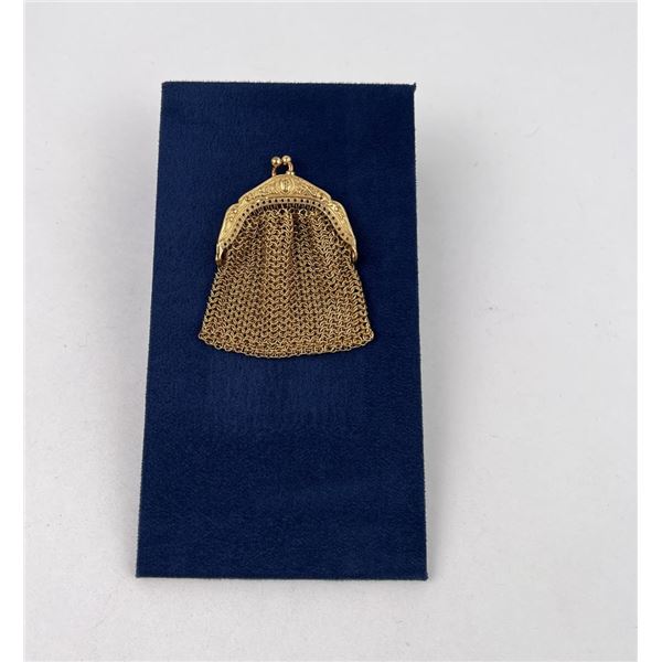 Art Deco Flapper Mesh Change Purse