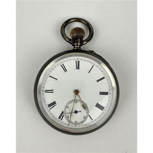 Antique European Coin Silver Pocket Watch