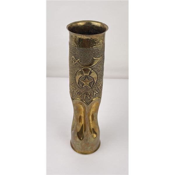 WWI WW1 Trench Art French 75mm Shell Casing