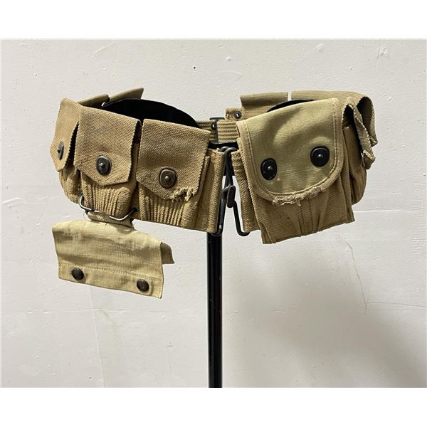 WW1 WWI 9 Pocket Cavalry Cartridge Belt