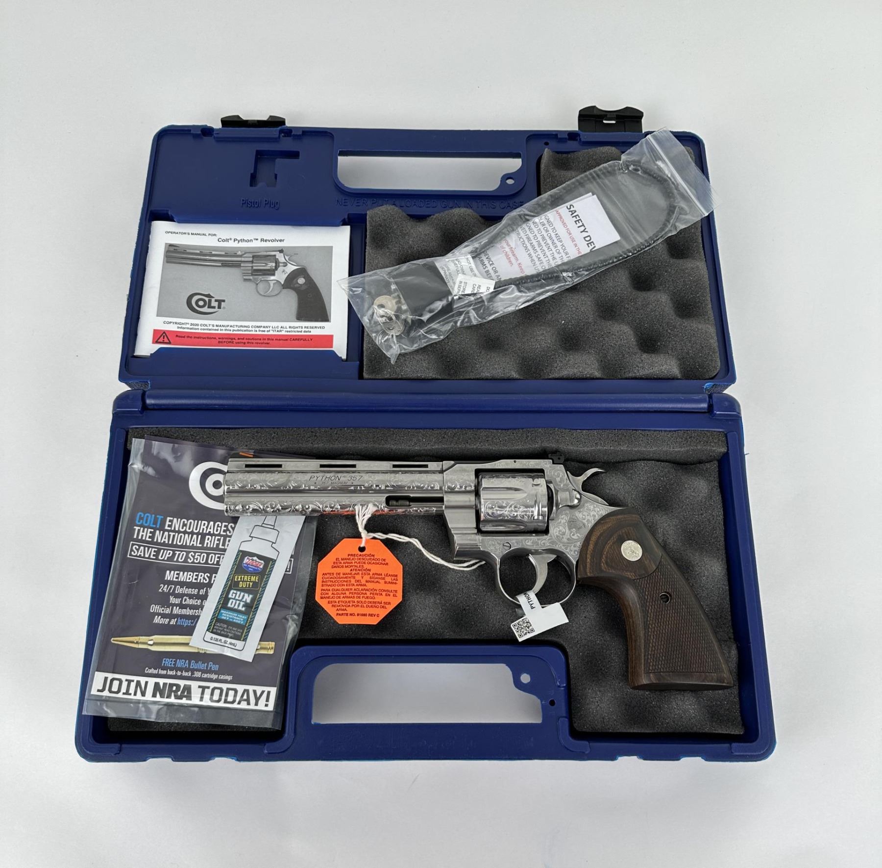 Colt Python Ss 6 Colt Python Stainless Engraved 6