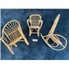 Image 1 : Wicker Bear / Doll Chairs 15T