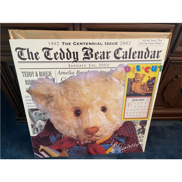 2002 Giant Teddy Bear Calender 27 x 27 Bialosky & Friends