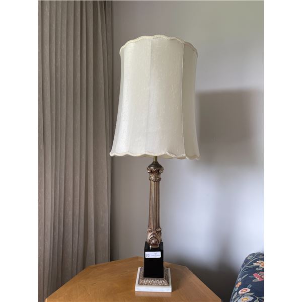 Vintage Marble Lamp Gold Guild 40T