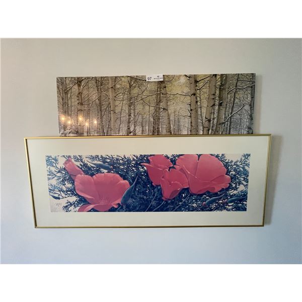 Art Print Collection Floral 39 x 15 & Forest