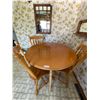 Image 1 : Maple Kitchen Table with 4 Chairs 1 Leaf - 1 Needs Glueing 44D 31H