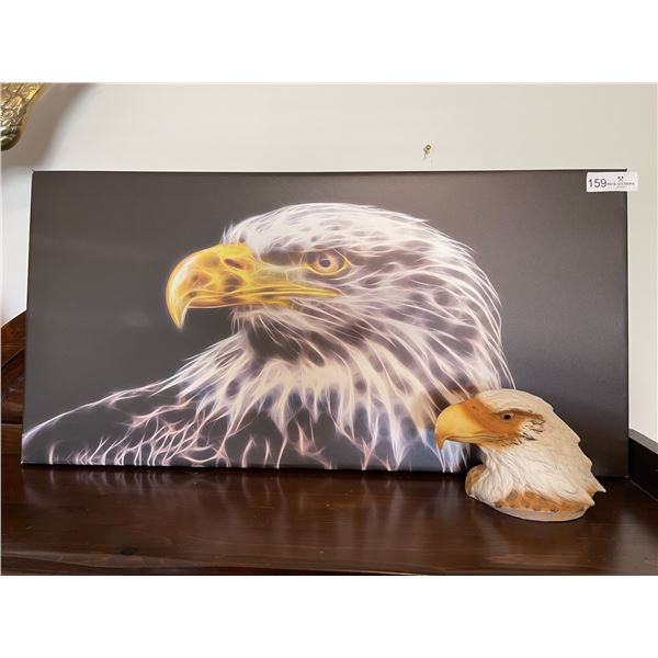 Eagle Picture 31 x 16T & Statue