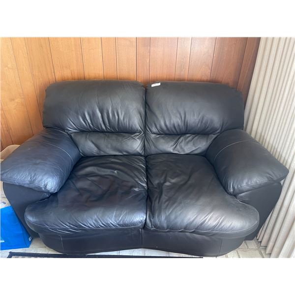 Black Loveseat 61L x 36 x 37T