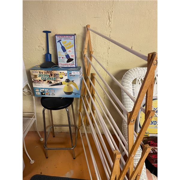 Hot Shot Steam Cleaner & Laundry Rack