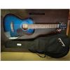 Image 1 : Beaver Creek Blue Guitar BCTD601BB NEW 36L WIth Travel Case - Sounds Awesome