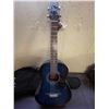 Image 2 : Beaver Creek Blue Guitar BCTD601BB NEW 36L WIth Travel Case - Sounds Awesome