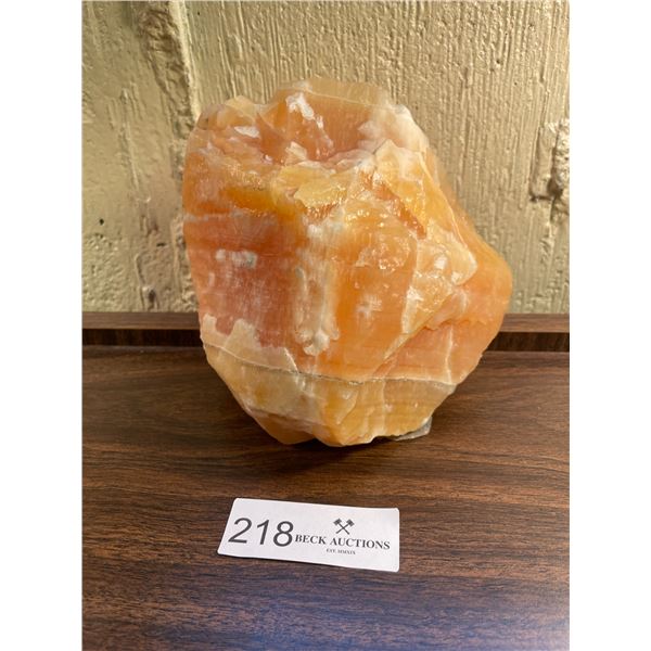 Orange Calcite Giant Crystal Geode 7L x 6T