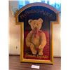 Image 1 : Teddy Bear Wood Sign Janson Toys & Co 16 x 22T