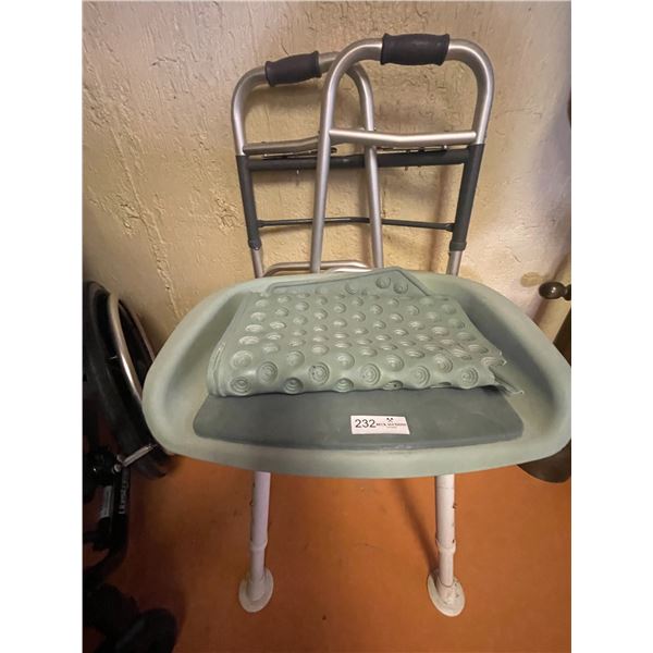 Seniors Health Package Bathroom - Stool & Walker