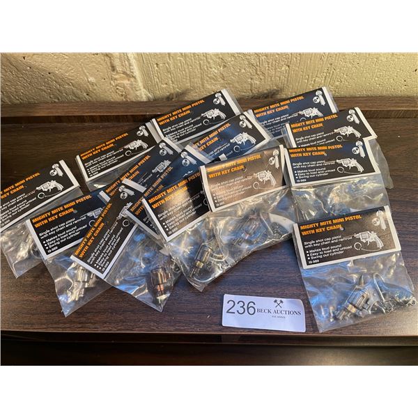 Mighty Might Key Chain Cap Guns 14 Pieces
