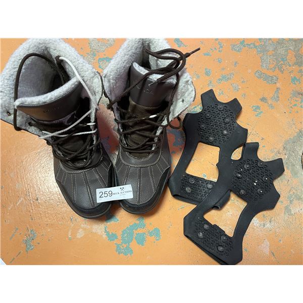 Nautica Winter Boots 11 Mens With Ice Grabbers
