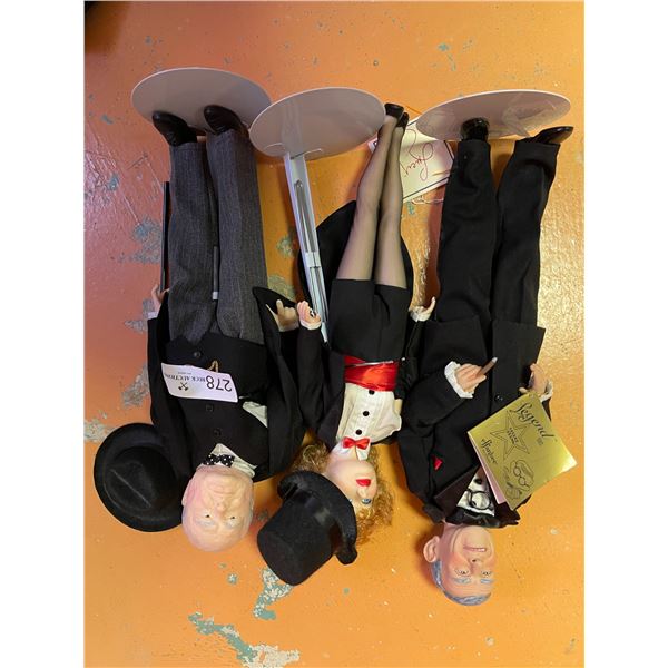 Winston Churchill Lucille Ball George Burns Dolls 15T