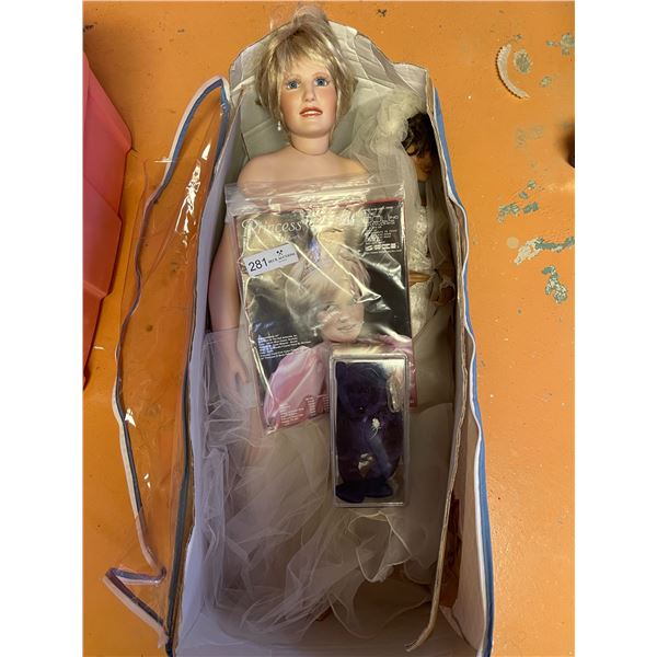 Princess Diana Large Doll & Beanie Baby Princess Doll 28T