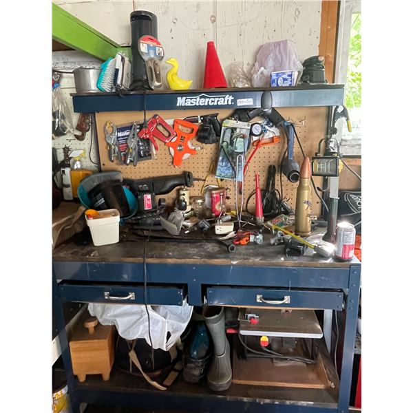 Mastercraft Garage Bench Including Tools