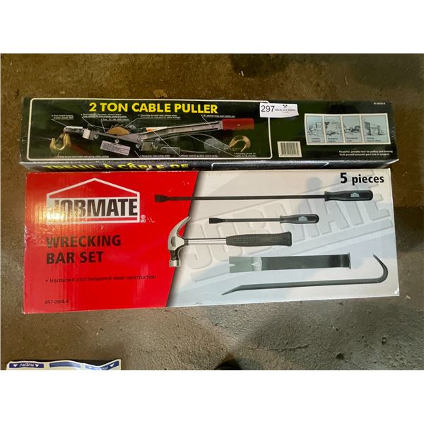 Jobmate Tool Set New 2 Ton Cable Puller - Beck Auctions Inc.