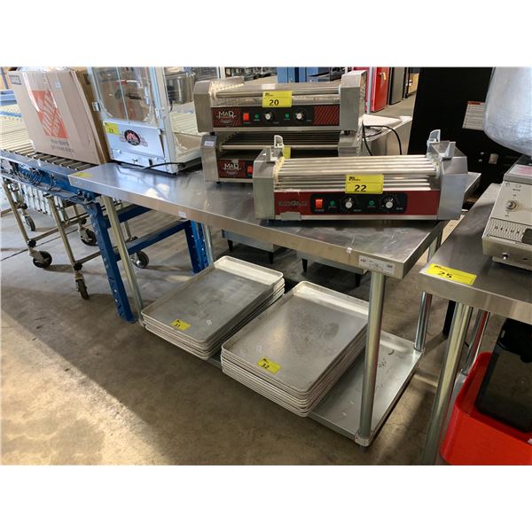 EFI T3060 STAINLESS STEEL COMMERCIAL PREPARATION TABLE ( 60 L X 30 D X 35 H )