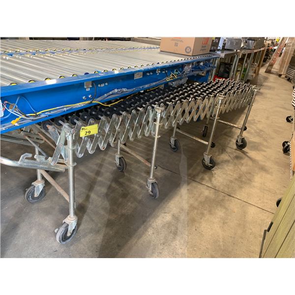 6' NESTAFLEX 175 12' EXPANDING MOBILE ROLLER CONVEYOR SECTION