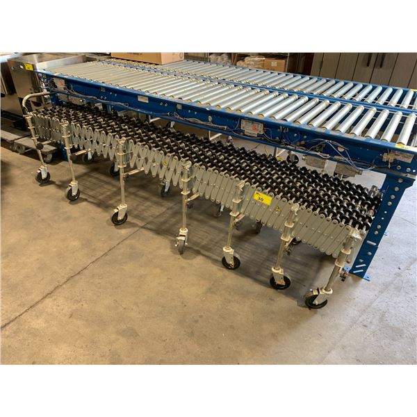 10' NESTAFLEX 175 20' EXPANDING MOBILE ROLLER CONVEYOR SECTION