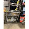 Image 1 : STAINLESS STEEL 3 TIER MOBILE EQUIPMENT STAND ( 30"L X 20"W X 36.5"H )