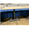 Image 2 : COALESSE LAGUNITAS ( 36"L X 24"W X 26"H ) LIGHT GREY METAL BASE RECTANGULAR CAFE TABLE