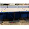 Image 2 : COALESSE LAGUNITAS ( 36"L X 24"W X 26"H ) LIGHT GREY METAL BASE RECTANGULAR CAFE TABLE