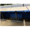 Image 2 : COALESSE LAGUNITAS ( 36"L X 24"W X 26"H ) LIGHT GREY METAL BASE RECTANGULAR CAFE TABLE