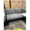 Image 2 : 2 TONE BLUE / GREY ( 33"D X 51"W X 30"H ) COMMERCIAL BANQUETTE SEATING