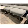 Image 2 : GREY PADDED COMMERCIAL OTTOMAN ( 48"W X 18"D X 17" H )