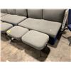 Image 2 : GREY PADDED COMMERCIAL OTTOMAN ( 48"W X 18"D X 17" H )