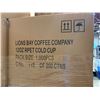 Image 2 : PALLET OF LIONS BAY COFFEE COMPANY 12OZ RPET COLD CUPS ( 1000 PIECES PER BOX )