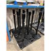 Image 2 : PALLET OF BLACK RETRACTABLE BELT STANCHIONS