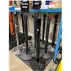 Image 2 : PALLET OF BLACK & SILVER RETRACTABLE BELT STANCHIONS