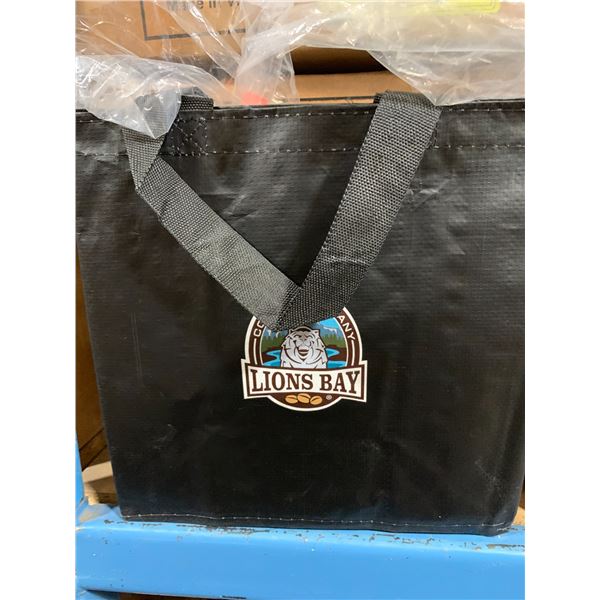 LOT OF LIONS BAY COFFEE COMPANY REUSABLE SHOPPING BAGS ( 1' X 1' )